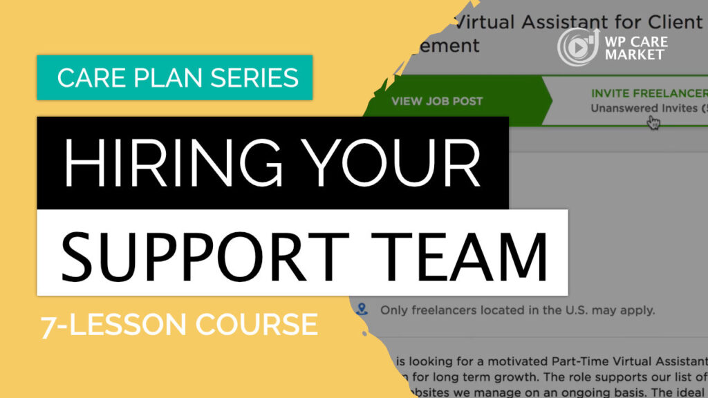 Hiring Your Support Team